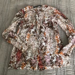 Zara Multicolor Textured Blouse